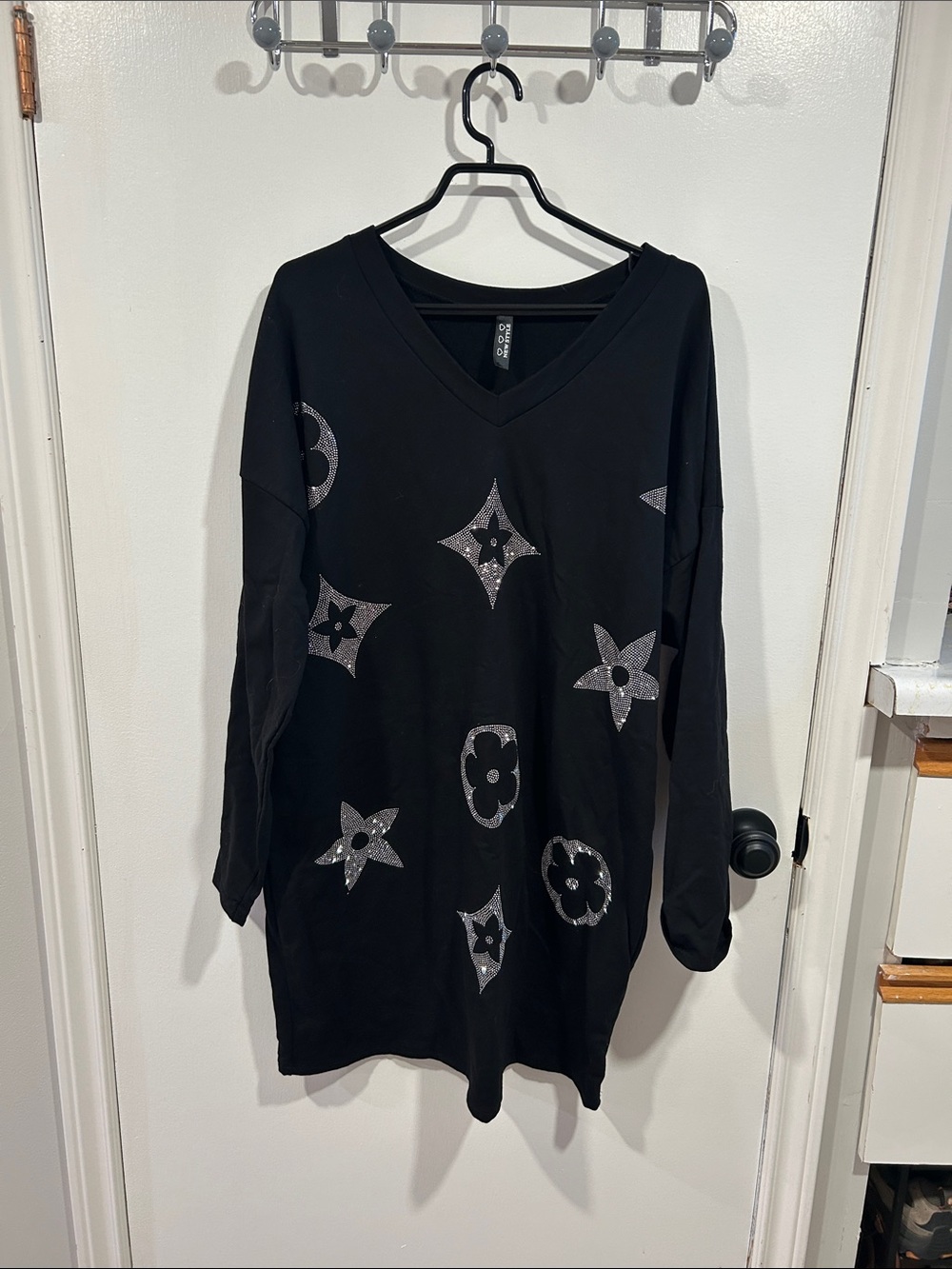 Made in Italy Rhinestone Tunic Top